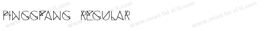 pinggfang regular字体转换